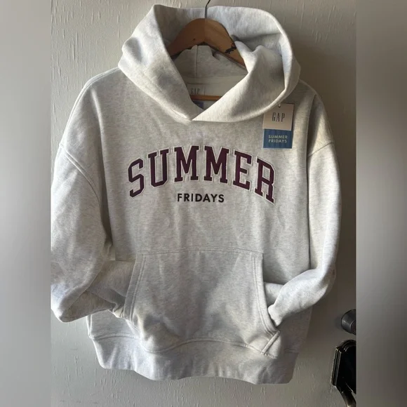 GAP Cream Hoodie with Blue Tag - Picture 1 of 5